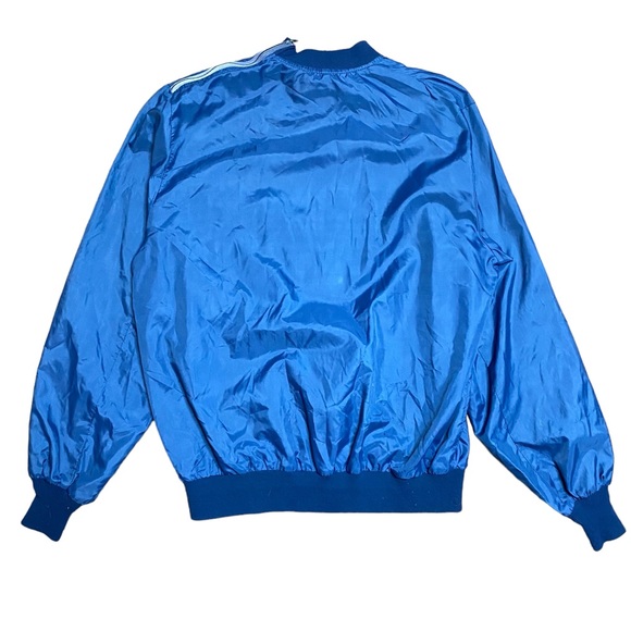 Vintage Pullover Wind Jacket M Navy Blue Talon Zipper Unbranded 80s Crew Neck - Picture 8 of 10